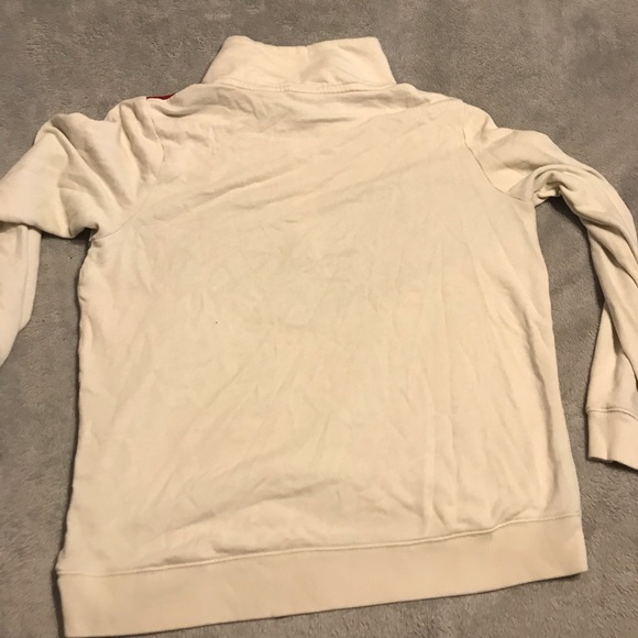 PINK Red, blue, black, & cream quarter zip sweater - Picture 7 of 7